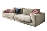 KAWOLA Sofa MADELINE 3-Sitzer Cord steingrau