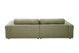KAWOLA Sofa MIKA Ecksofa Cord olivgrün