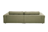KAWOLA Sofa MIKA Ecksofa Cord olivgrün
