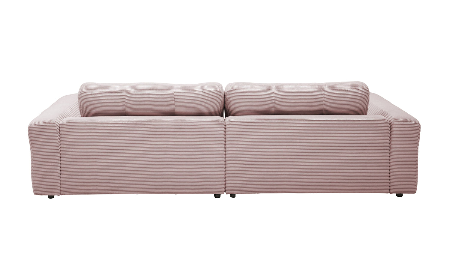 KAWOLA Sofa MIKA Ecksofa Cord rosa