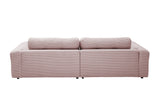 KAWOLA Sofa MIKA Ecksofa Cord rosa