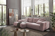 KAWOLA Sofa MIKA Ecksofa Cord rosa, 276 x 167, Links