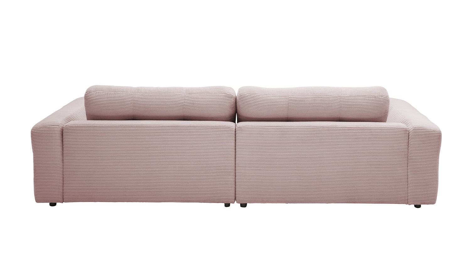 KAWOLA Sofa MIKA Ecksofa Cord rosa