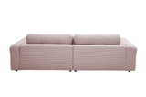KAWOLA Sofa MIKA Ecksofa Cord rosa