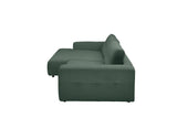 KAWOLA Sofa MIKA Ecksofa Cord smaragd