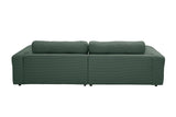 KAWOLA Sofa MIKA Ecksofa Cord smaragd