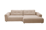 KAWOLA Sofa MIKA Ecksofa Cord taupe