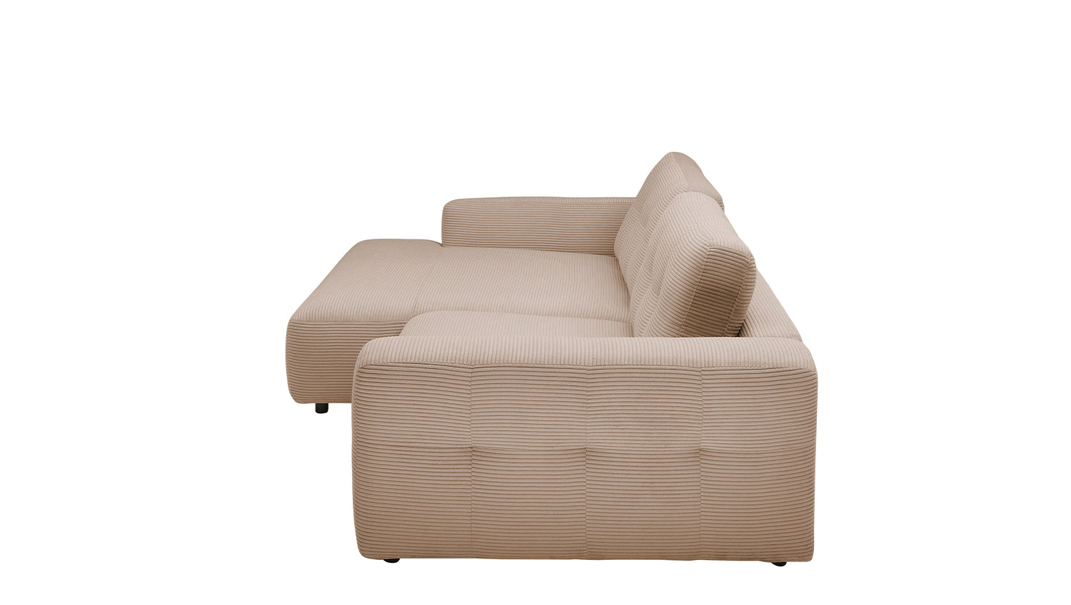 KAWOLA Sofa MIKA Ecksofa Cord taupe