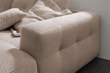 KAWOLA Sofa MIKA Ecksofa Cord taupe