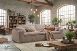 KAWOLA Sofa NETTA 3-Sitzer Bezug abziehbar Cord taupe, 4-Sitzer