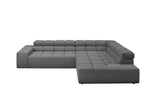 KAWOLA Sofa NEVADA Ecksofa Feincord anthrazit
