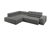 KAWOLA Sofa NEVADA Ecksofa Feincord anthrazit