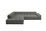 KAWOLA Sofa NEVADA Ecksofa Feincord anthrazit