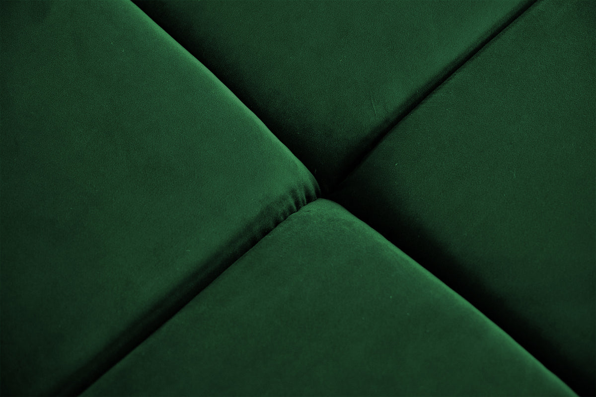 KAWOLA Sofa NEVADA Ecksofa Velvet smaragd