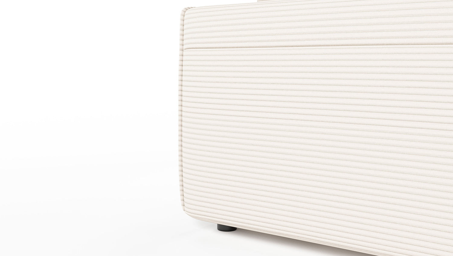 KAWOLA Sofa RANI 3-Sitzer Cord cremeweiß