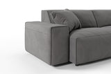 KAWOLA Sofa RANI 3-Sitzer Cord grau