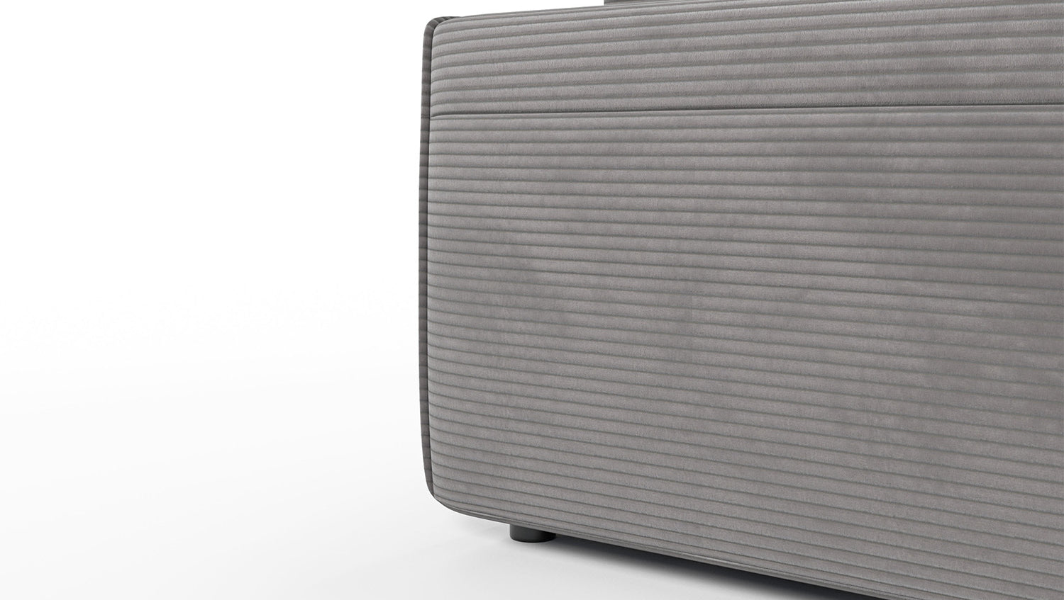 KAWOLA Sofa RANI 3-Sitzer Cord grau