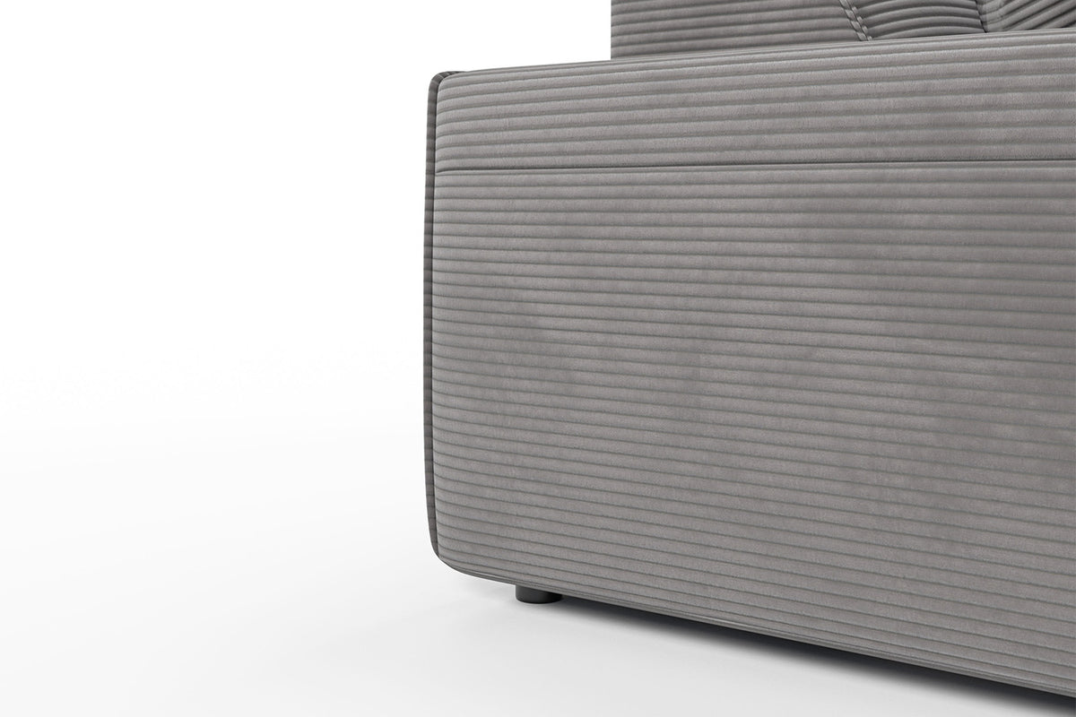 KAWOLA Sofa RANI 3-Sitzer Cord grau