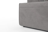 KAWOLA Sofa RANI 3-Sitzer Cord grau