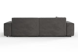 KAWOLA Sofa RANI 3-Sitzer Cord grau
