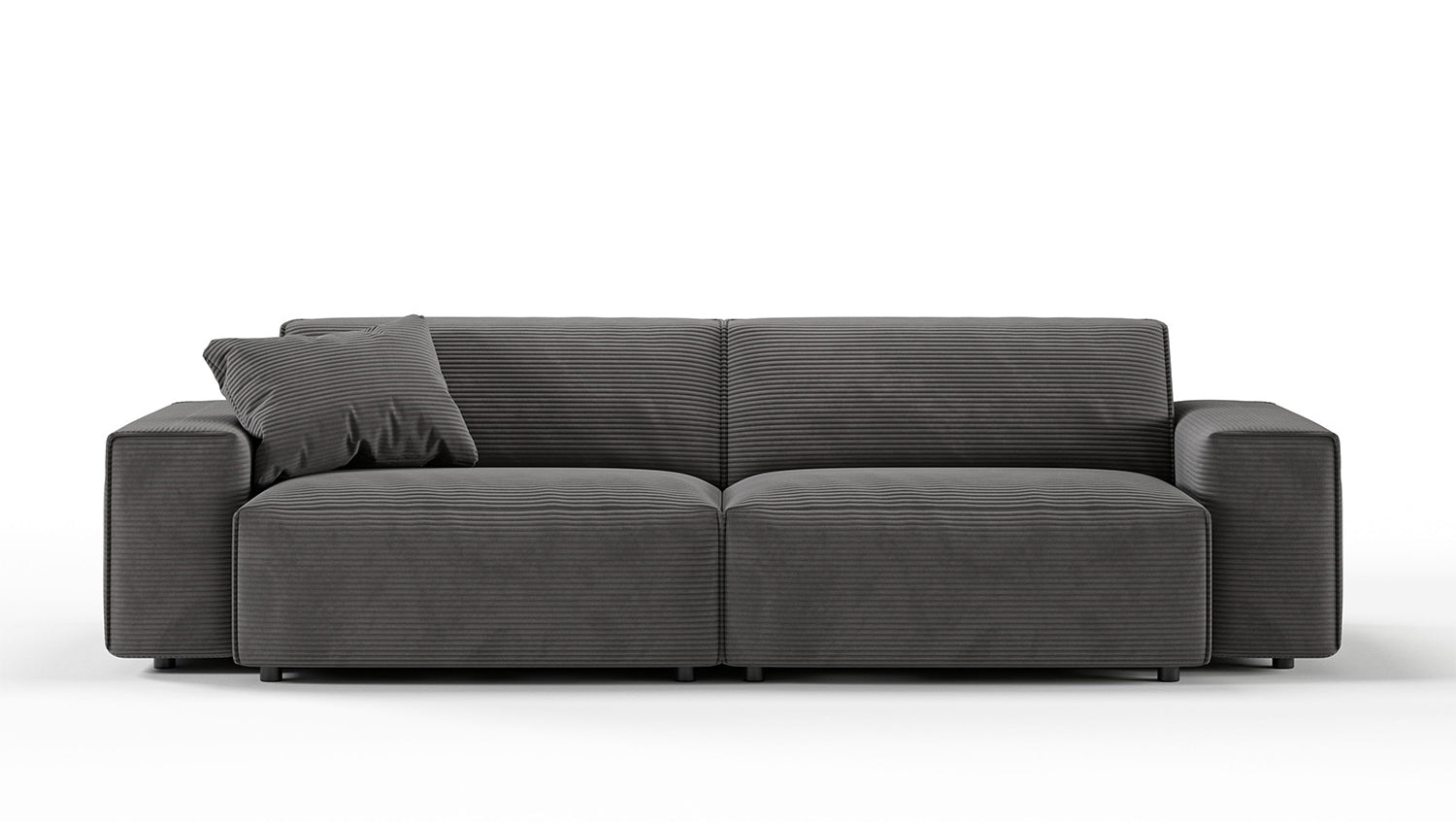 KAWOLA Sofa RANI 3-Sitzer Cord grau