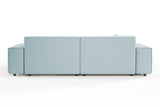KAWOLA Sofa RANI 3-Sitzer Cord hellblau