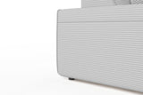 KAWOLA Sofa RANI 3-Sitzer Cord hellgrau
