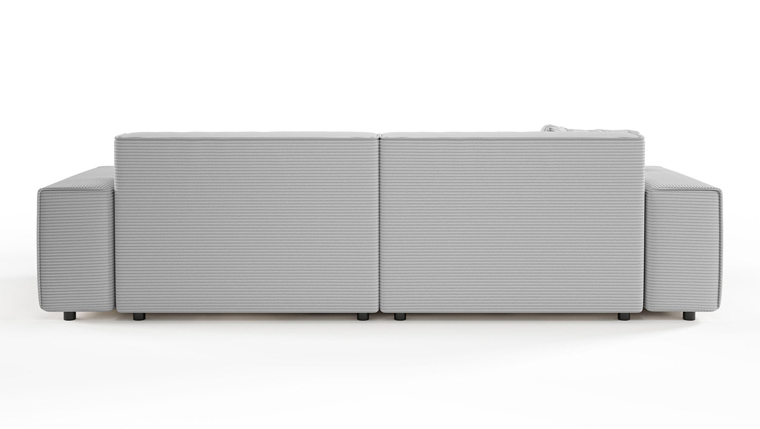KAWOLA Sofa RANI 3-Sitzer Cord hellgrau