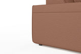 KAWOLA Sofa RANI 3-Sitzer Cord rost