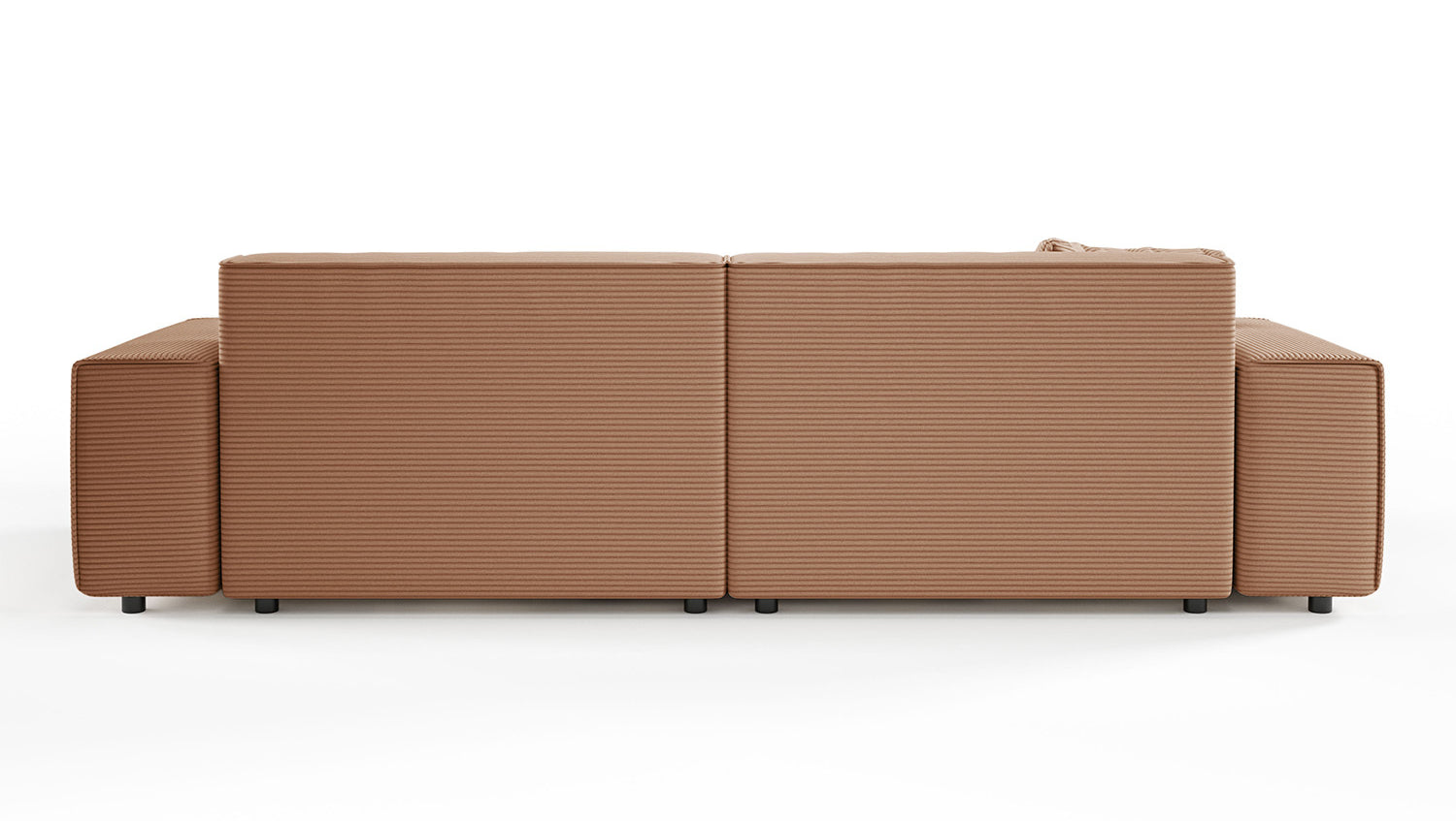 KAWOLA Sofa RANI 3-Sitzer Cord rost
