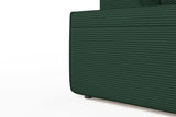 KAWOLA Sofa RANI 3-Sitzer Cord smaragd