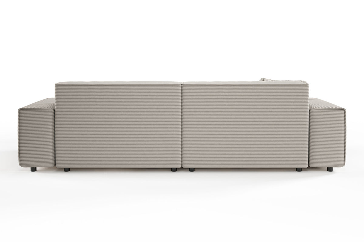 KAWOLA Sofa RANI 3-Sitzer Cord steingrau