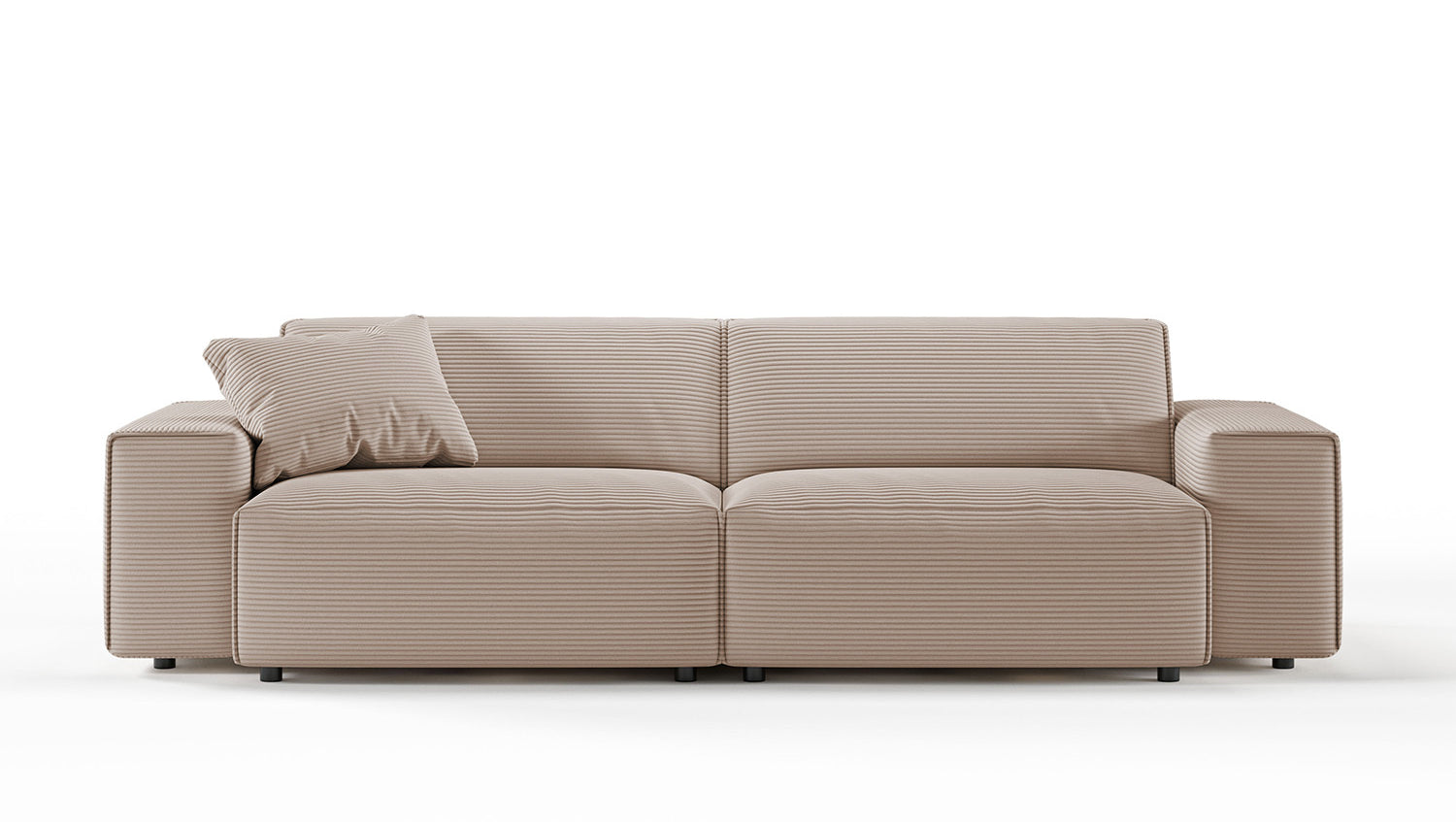 KAWOLA Sofa RANI 3-Sitzer Cord taupe