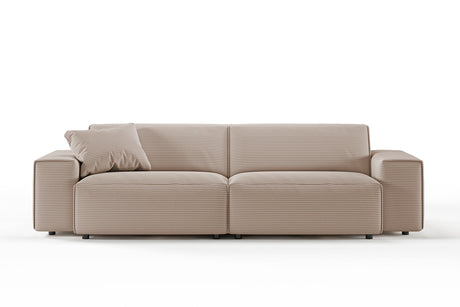 KAWOLA Sofa RANI 3-Sitzer Cord taupe