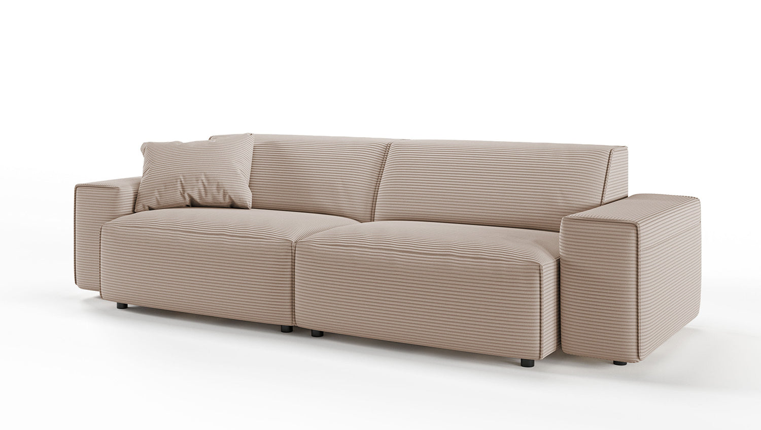 KAWOLA Sofa RANI 3-Sitzer Cord taupe