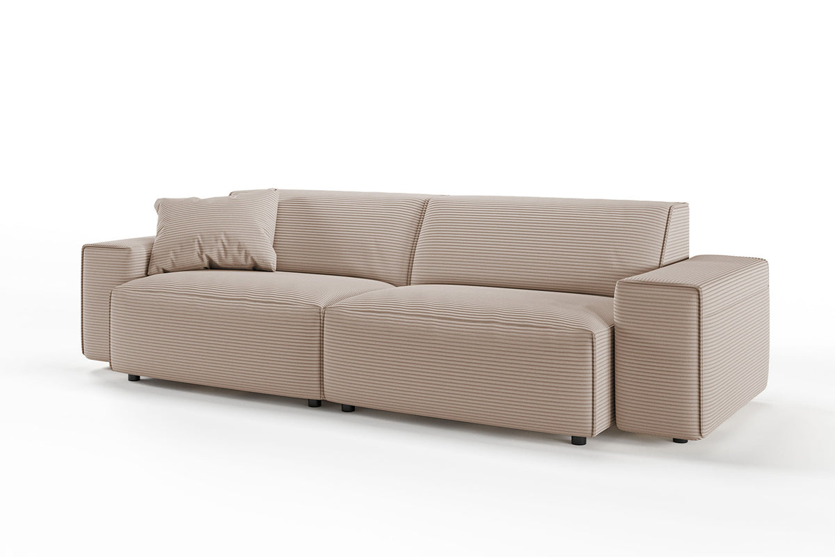 KAWOLA Sofa RANI 3-Sitzer Cord taupe