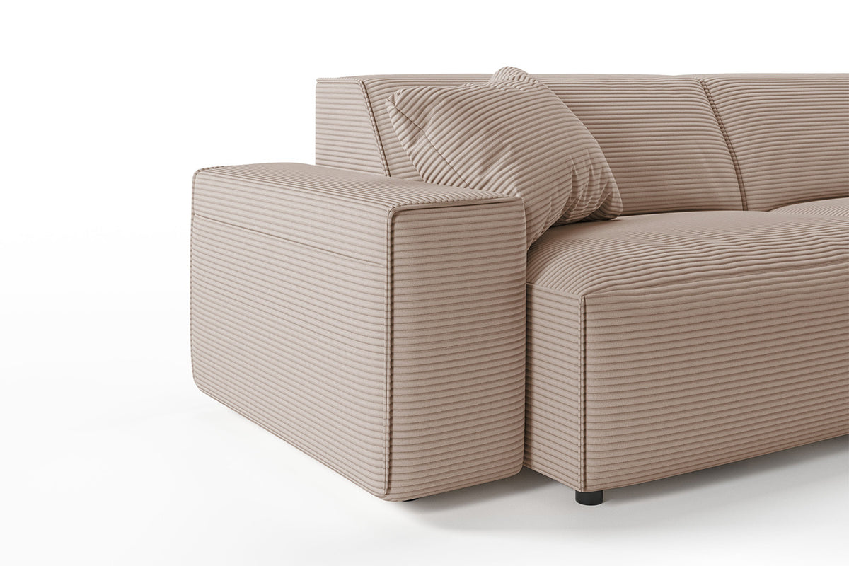KAWOLA Sofa RANI 3-Sitzer Cord taupe