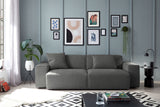 KAWOLA Sofa RANI 3-Sitzer Feincord anthrazit