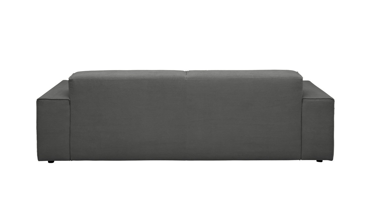 KAWOLA Sofa RANI 3-Sitzer Feincord anthrazit