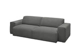 KAWOLA Sofa RANI 3-Sitzer Feincord anthrazit