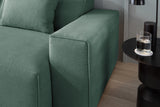 KAWOLA Sofa RANI 3-Sitzer Feincord grün