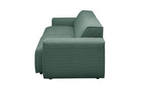 KAWOLA Sofa RANI 3-Sitzer Feincord grün