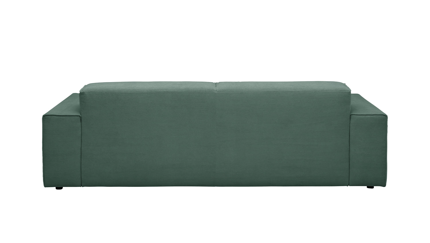 KAWOLA Sofa RANI 3-Sitzer Feincord grün