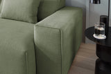 KAWOLA Sofa RANI 3-Sitzer Feincord olivgrün