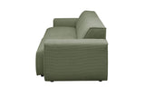 KAWOLA Sofa RANI 3-Sitzer Feincord olivgrün