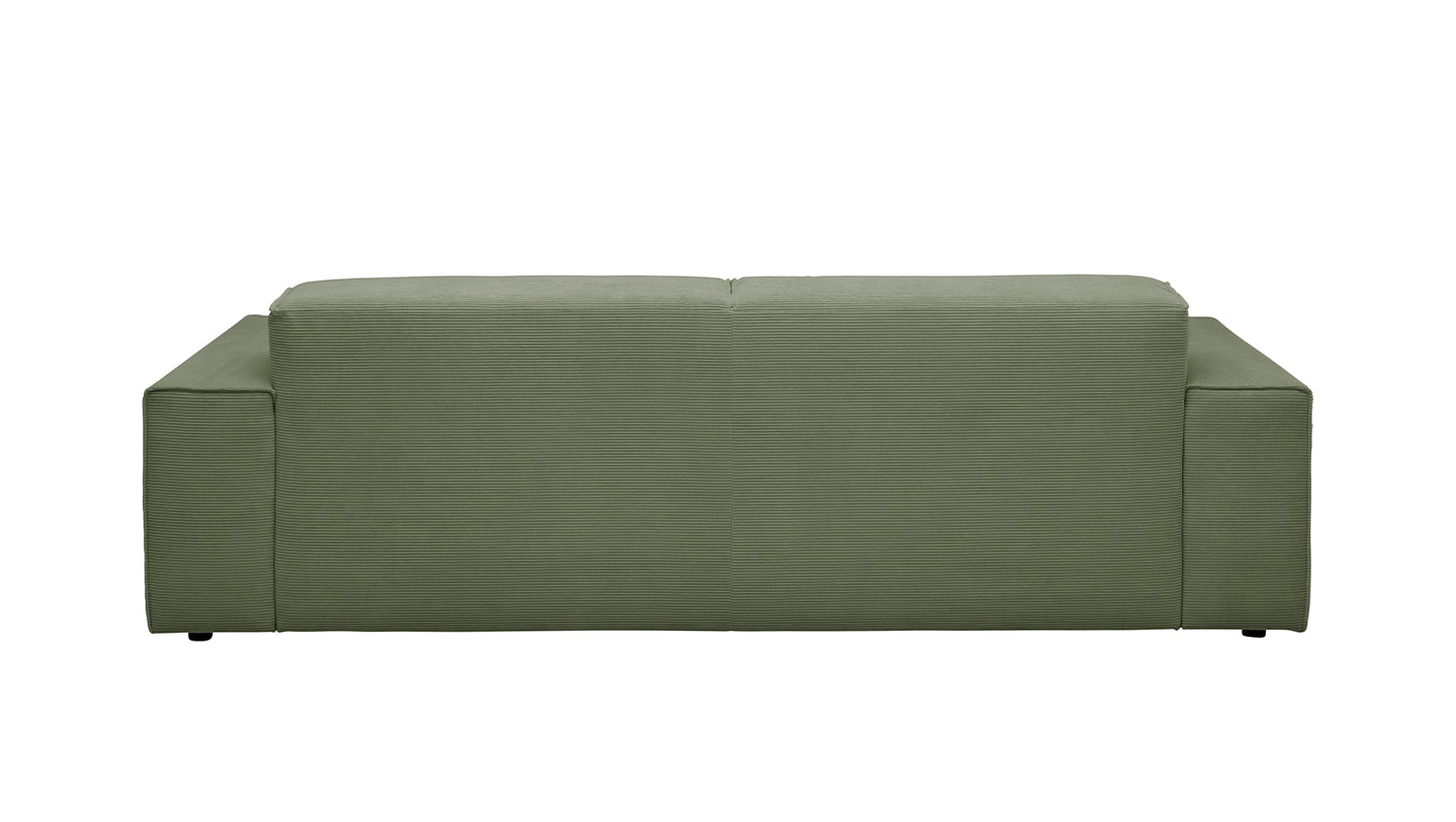 KAWOLA Sofa RANI 3-Sitzer Feincord olivgrün