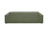 KAWOLA Sofa RANI 3-Sitzer Feincord olivgrün