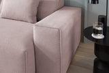 KAWOLA Sofa RANI 3-Sitzer Feincord rosa