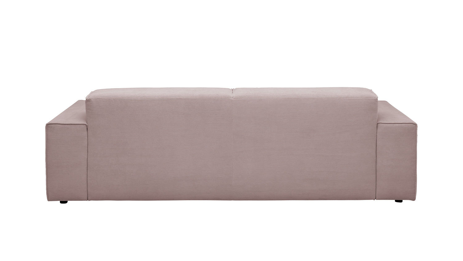 KAWOLA Sofa RANI 3-Sitzer Feincord rosa