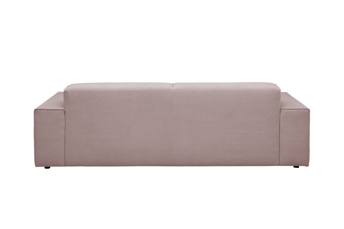 KAWOLA Sofa RANI 3-Sitzer Feincord rosa